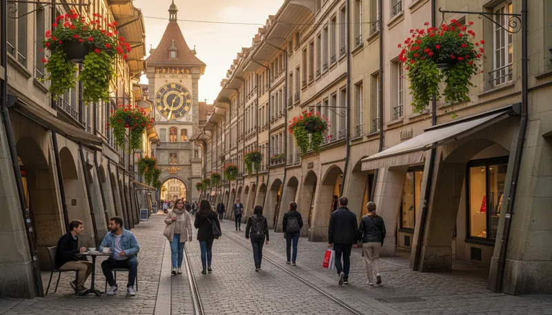 Illustration of bern: The capital city of Switzerland known for beauty.