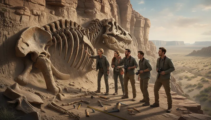 Illustration of jurassic: Relating to a prehistoric geological period.