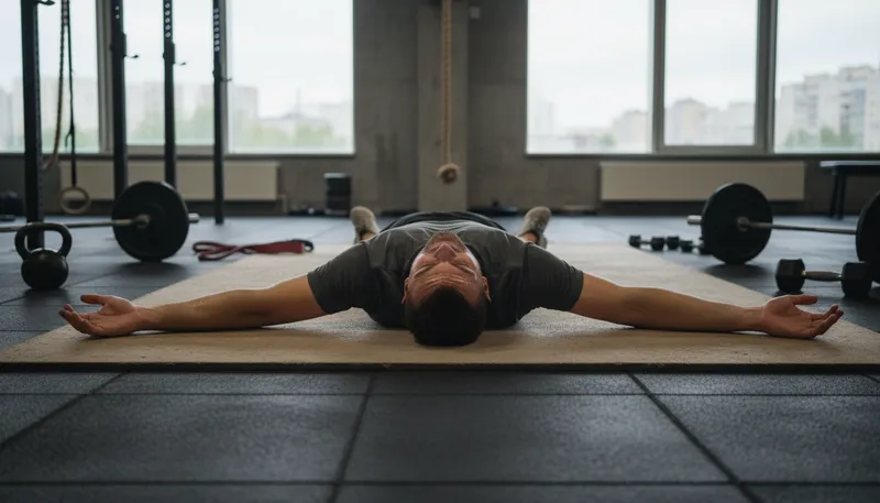 Illustration of prostrate: Lying flat on the ground.