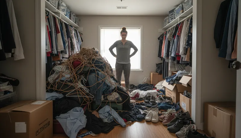 Illustration of rat's nest: a messy or tangled situation or place