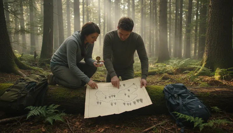 Illustration of navigation: The process of finding a way.