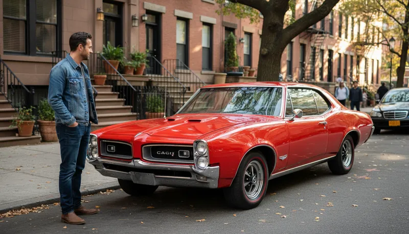 Illustration of gto: A classic American muscle car model.