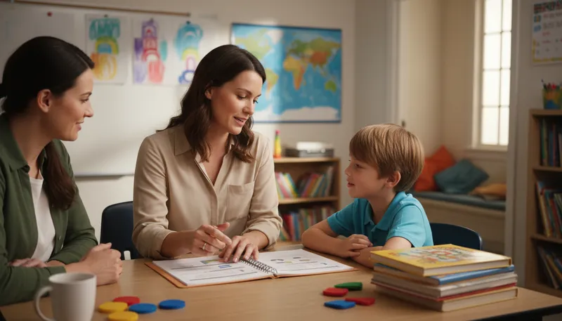 Illustration of iep: A plan for special education needs.
