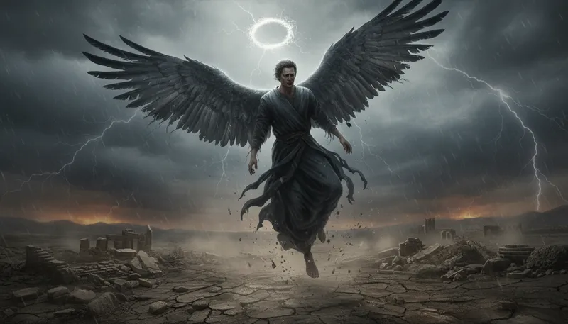 Illustration of lucifer: The name often associated with the devil.