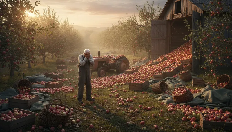 Illustration of glut: An excessive supply or overabundance of something.