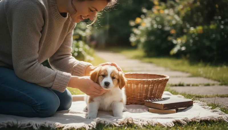 Illustration of gentleness: The quality of being kind and mild.