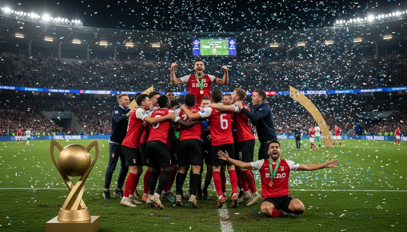 Illustration of knockout stage: final rounds of a tournament eliminating teams or players