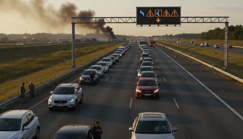 Illustration of there's been an accident: to report an incident or crash