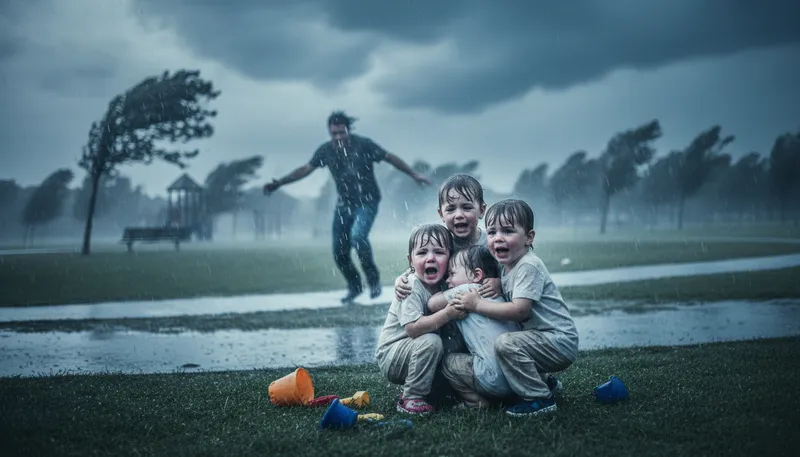 Illustration of traumatize: To deeply shock or upset someone emotionally.