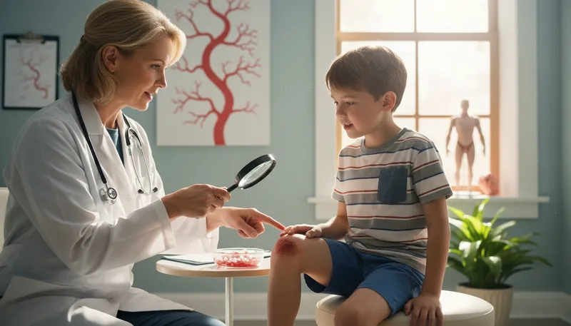 Illustration of platelet: A small cell helping with blood clotting.