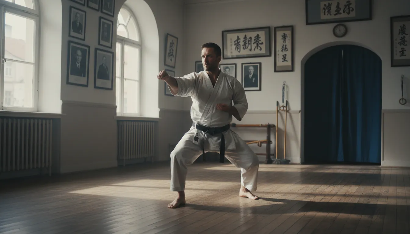 ryu 일러스트: A style or school in martial arts.