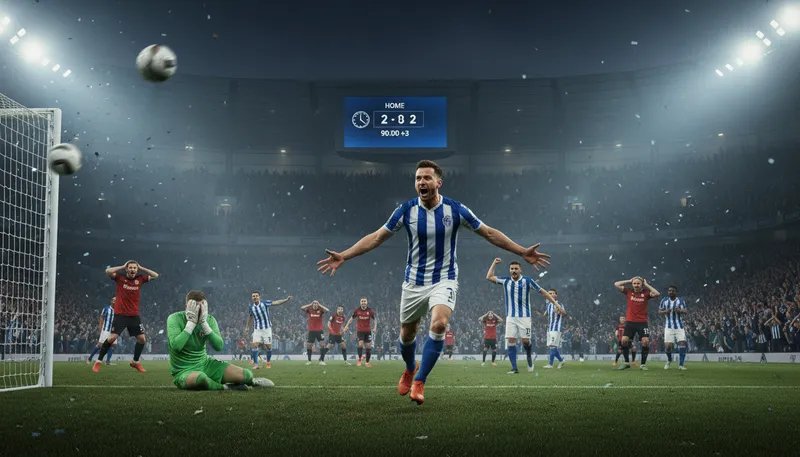 Illustration of equaliser: goal that ties the score in a game