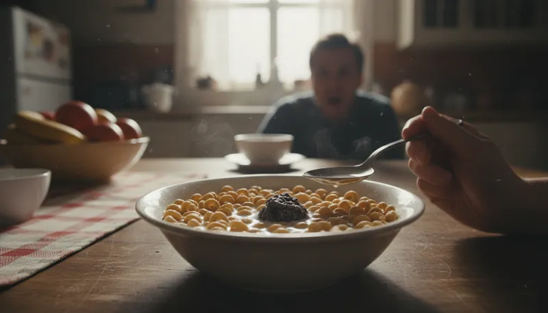 Illustration of shit in someone's cheerios: to ruin someone's good mood