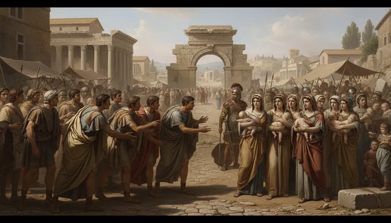 Illustration of sabine: Referring to an ancient Italian tribe.