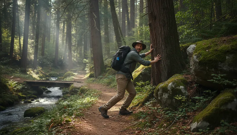 Illustration of nature calls: Feeling the need to use the restroom.