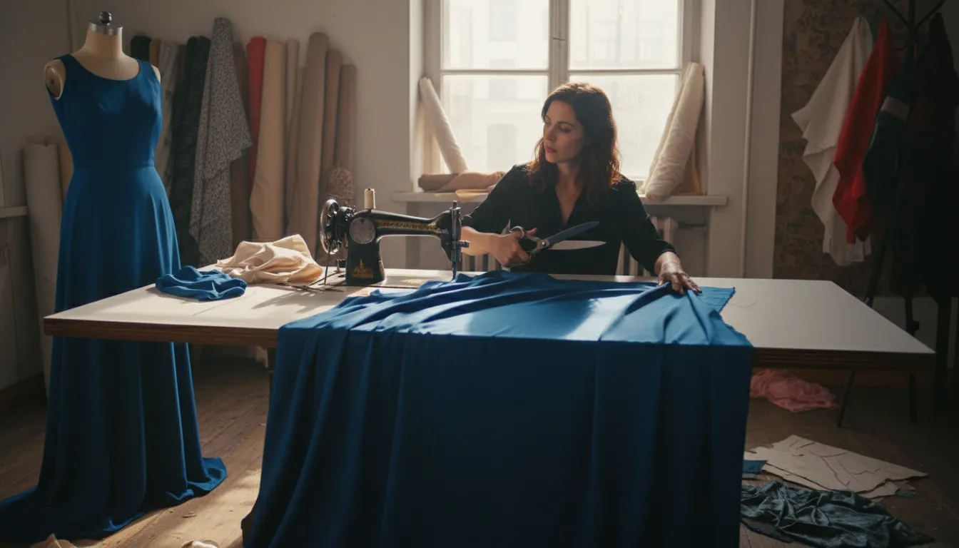 whole cloth 일러스트: Fabric or material made from a single piece.