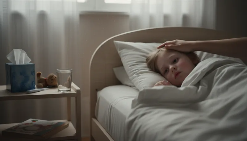 Illustration of sick: Feeling unwell or ill.