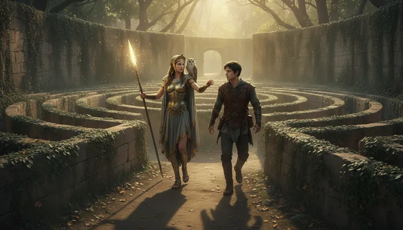 Illustration of athena: Greek goddess of wisdom and war.