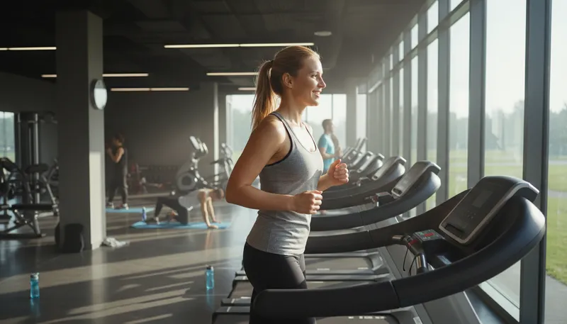 Illustration of cardio: Exercise that raises heart rate and improves fitness.