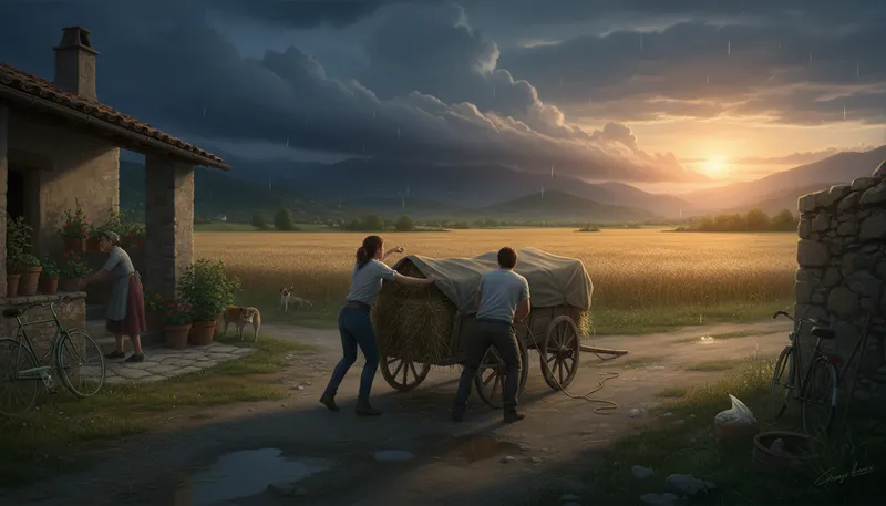 Illustration of come: to happen or occur