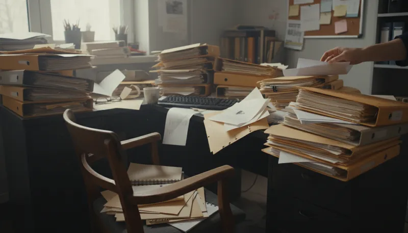 Illustration of unorganized: Not arranged in a structured way.