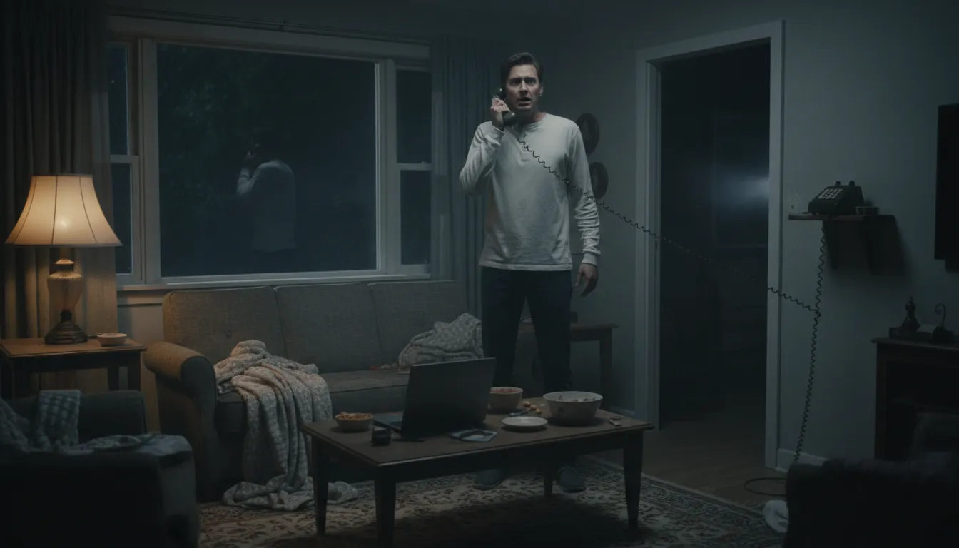 Ilustração de the call is coming from inside the house: danger is closer than it seems