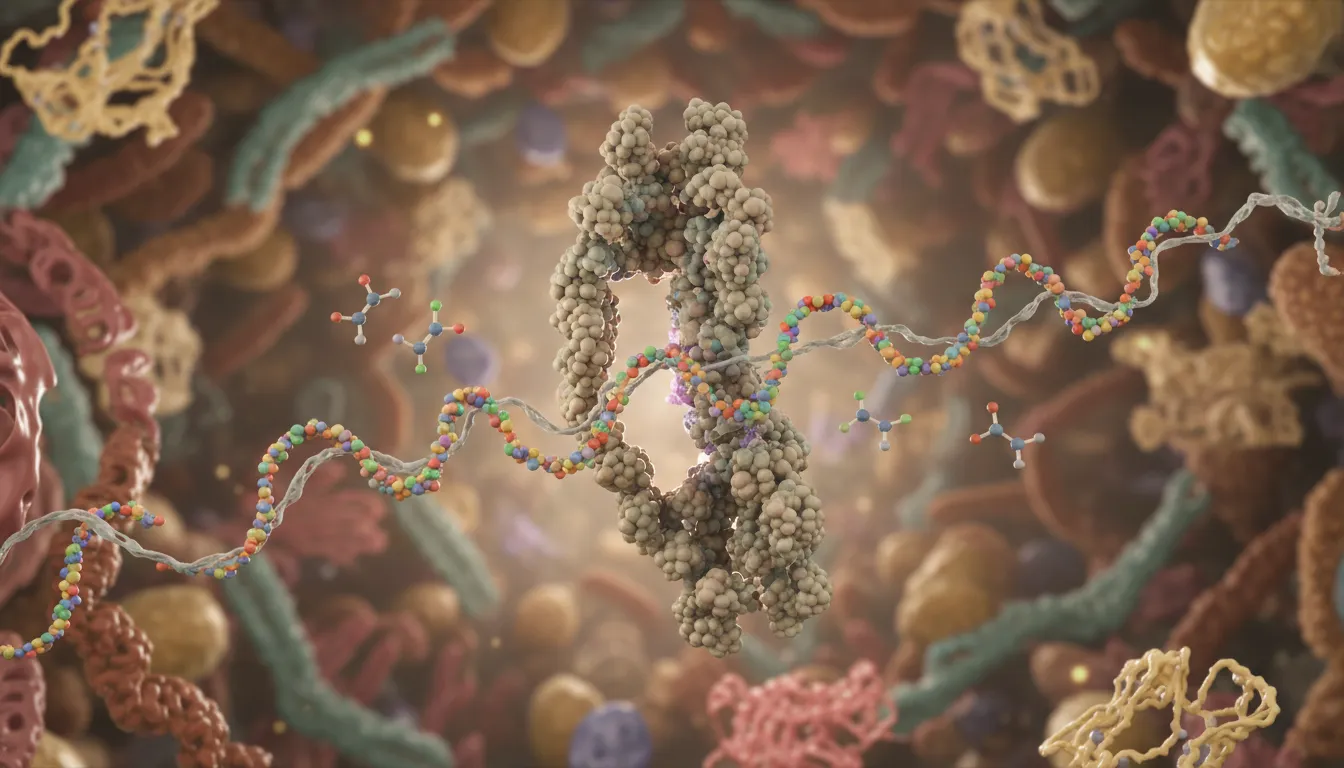 biosynthesis 的插圖：Process of creating compounds in living organisms.