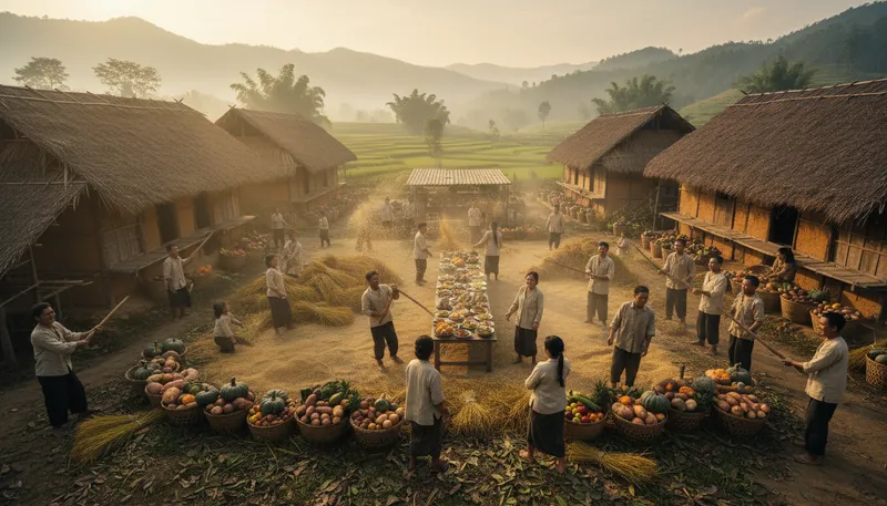Illustration of phu: A Vietnamese word often meaning 'prosperous'.