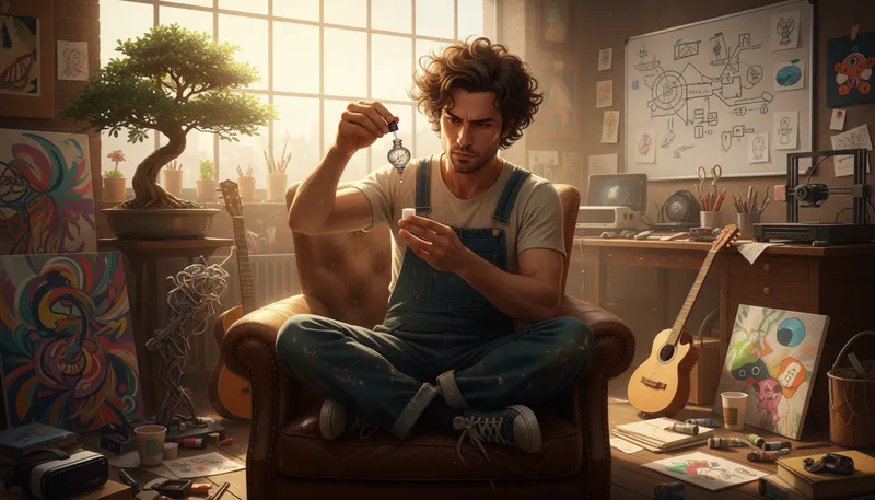 Illustration of microdosing: Taking small doses for subtle effects, usually psychedelics.