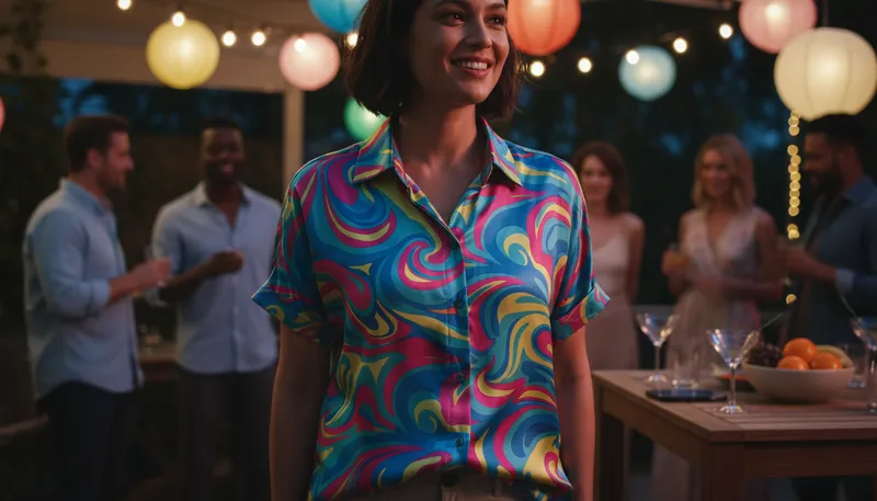 Illustration of poly: short for polyester, a synthetic fabric