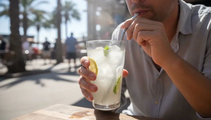 Illustration of refreshingly: In a way that is new and invigorating.