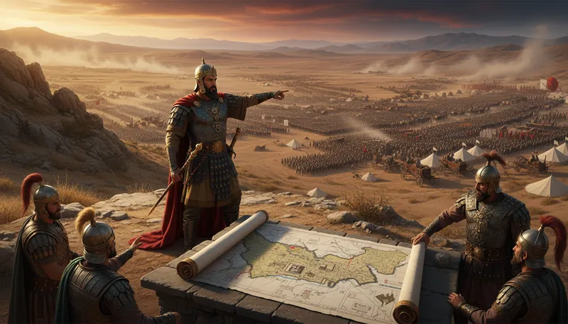 Illustration of xerxes: A king of Persia known for his empire.