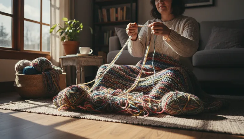 Illustration of yarn: A long, continuous strand of fiber for knitting.