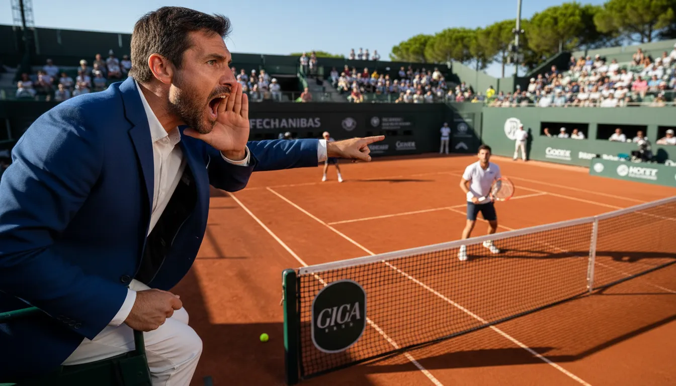 Ilustrasi ad in: a scoring advantage for the server in tennis