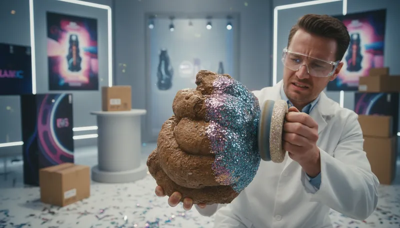 Illustration of polish a turd: to make something bad seem better
