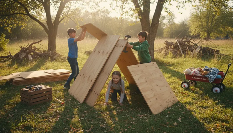 Illustration of plywood: Wood made from thin layers glued together.