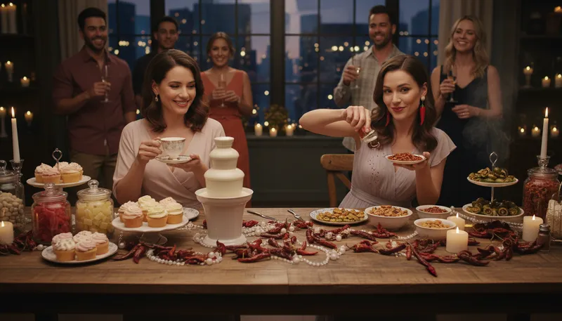 Illustration of sugar and spice: refers to a mix of sweetness and liveliness