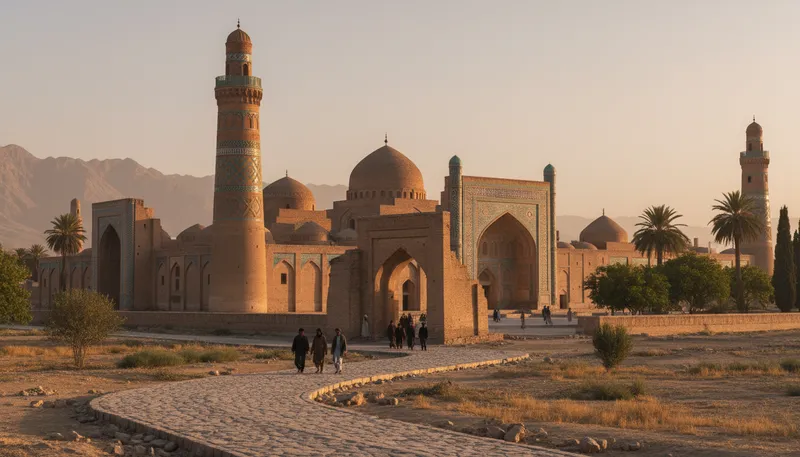 Illustration of herat: A city in Afghanistan known for history.