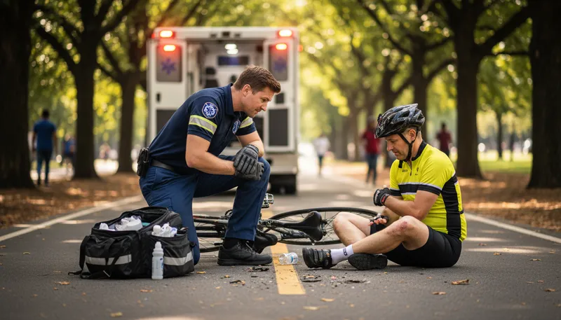 Illustration of emt: emergency medical technician; first responder