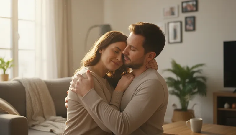 Illustration of oxytocin: Hormone linked to bonding and love.