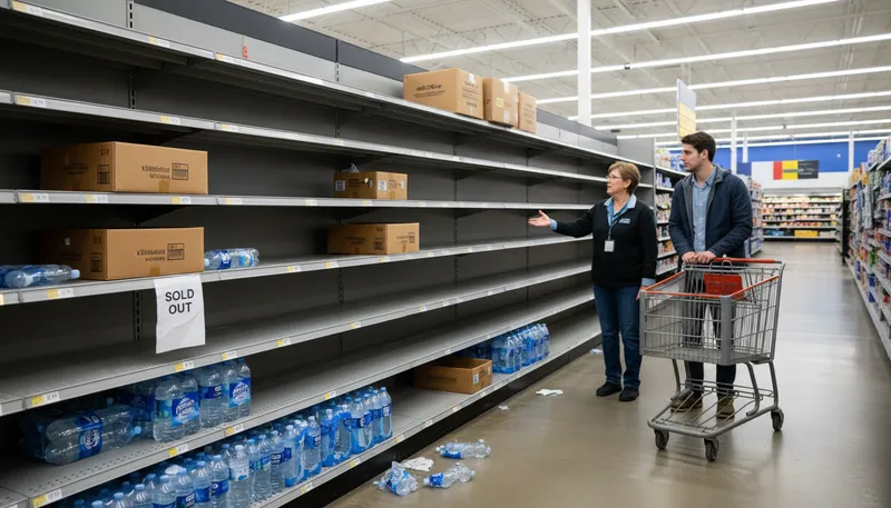 Illustration of shortage: a lack of something needed.