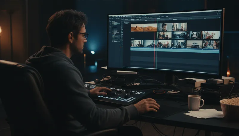 Illustration of splice: To join two pieces together, especially film.