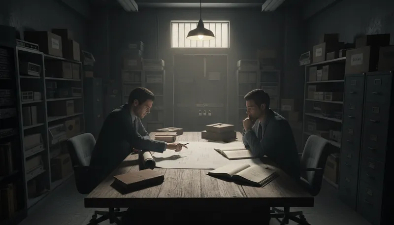 Illustration of backroom: A hidden or secretive space.