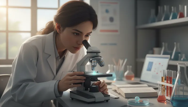 Illustration of cell: The smallest unit of living matter.
