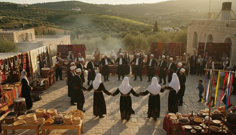 Illustration of druze: Ethnic and religious group in the Middle East.