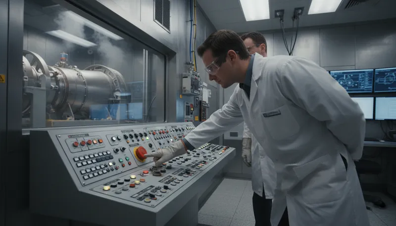Illustration of button pusher: Someone who pushes buttons or controls.