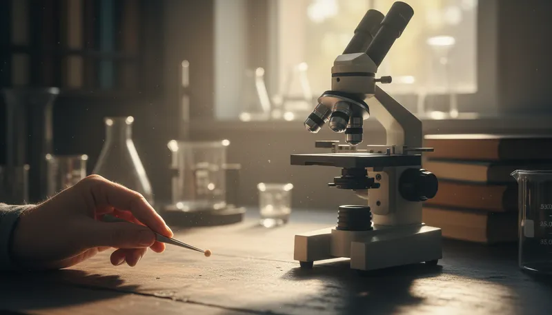 Illustration of micron: One-millionth of a meter; a tiny measurement.