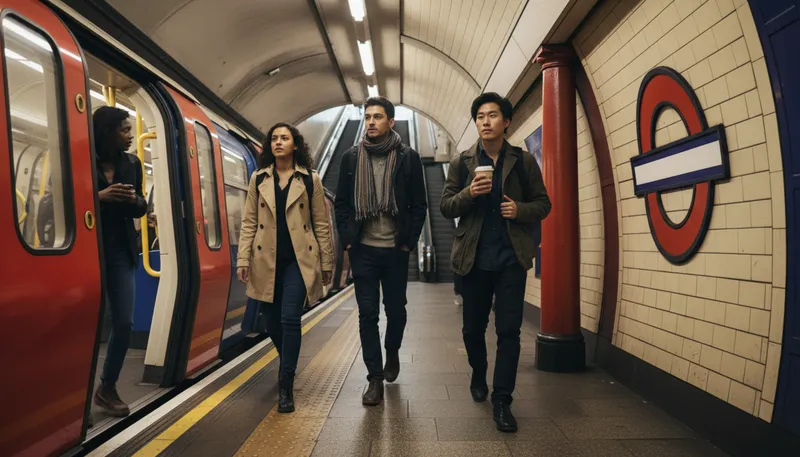 Illustration of tube: subway transport system in the UK