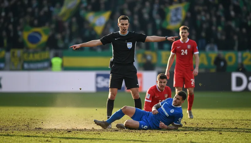 Illustration of foul: a violation of rules in sports