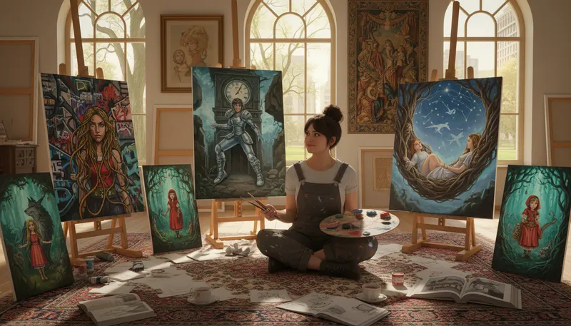 Illustration of reimagining: Creating a new version of something.